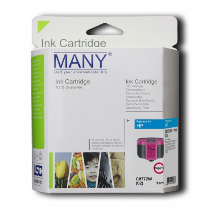 02(C8772WA) 代用紅色墨盒 02(C8772WA) 代用紅色墨盒