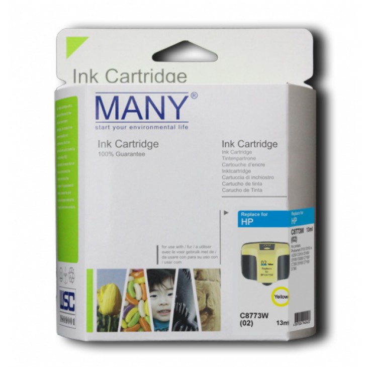02(C8773WA) 代用黃色墨盒 02(C8773WA) 代用黃色墨盒