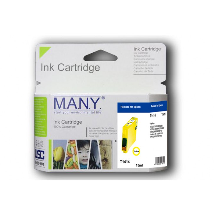 T1414 代用黃色墨盒 T1414 代用黃色墨盒